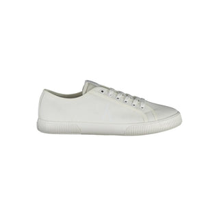 Weißer Herren-Sneaker aus Baumwolle