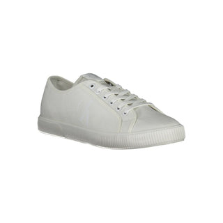 Weißer Herren-Sneaker aus Baumwolle