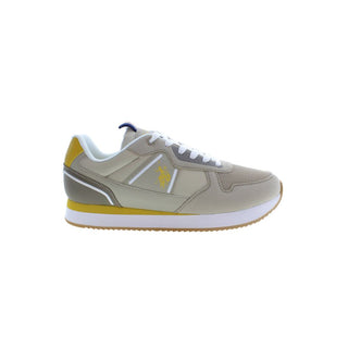 Zapatilla para hombre de poliéster beige