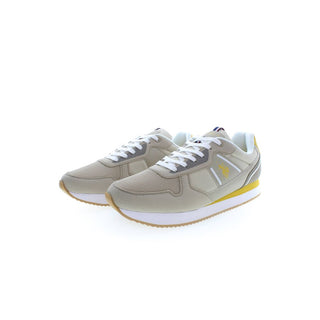 Zapatilla para hombre de poliéster beige