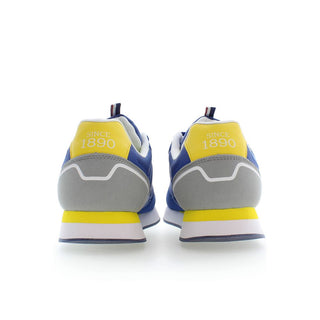 Blue Polyester Mens Sneaker