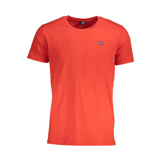 Camiseta de algodón roja para hombre