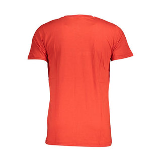 Camiseta de algodón roja para hombre