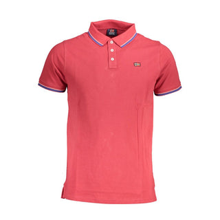 Rotes Baumwoll-Polohemd für Herren