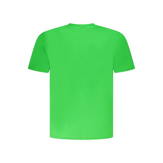 Camiseta verde de algodón para hombre