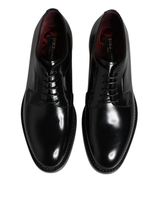 Black Leather Lace Up Derby Dress Formal Shoes