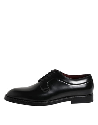 Black Leather Lace Up Derby Dress Formal Shoes