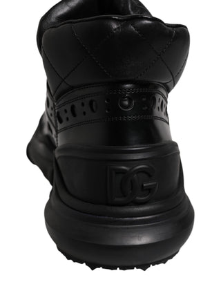Black Leather Casual Mens Ankle Boots Shoes