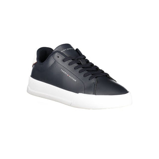 Zapatilla para hombre de cuero azul