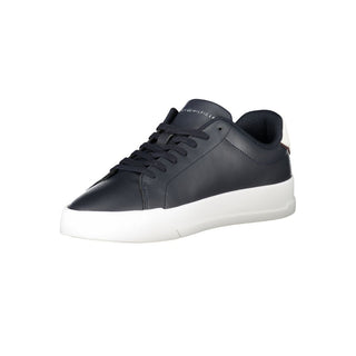 Zapatilla para hombre de cuero azul