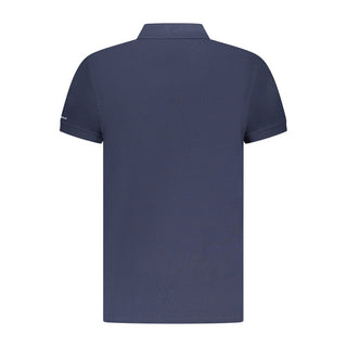 Polo de algodón azul para hombre