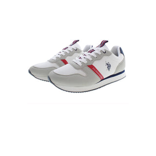 Weiße Polyester Herren Sneaker