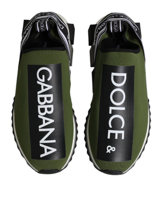 Grüne schwarze Slip-On Sorrento Sneakers