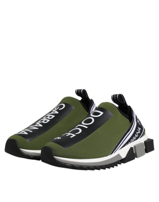 Grüne schwarze Slip-On Sorrento Sneakers