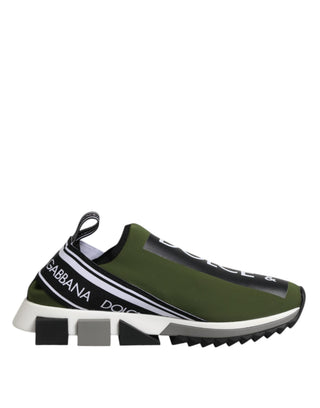 Grüne schwarze Slip-On Sorrento Sneakers