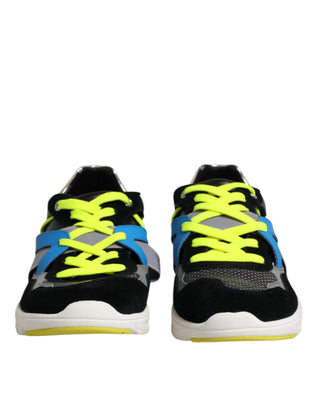 Mehrfarbige Schnür-Low-Top Herren-Sneaker