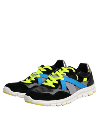 Mehrfarbige Schnür-Low-Top Herren-Sneaker