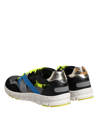 Mehrfarbige Schnür-Low-Top Herren-Sneaker