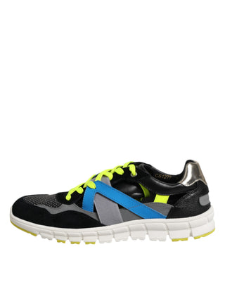 Mehrfarbige Schnür-Low-Top Herren-Sneaker