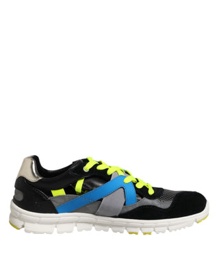 Mehrfarbige Schnür-Low-Top Herren-Sneaker