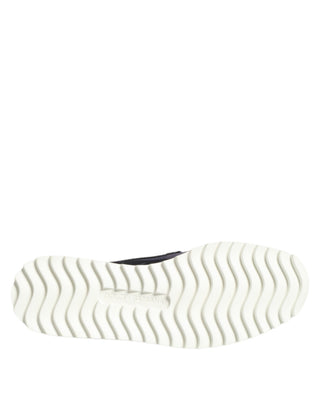 Schwarze tropische Slip-On Herren-Sneakers
