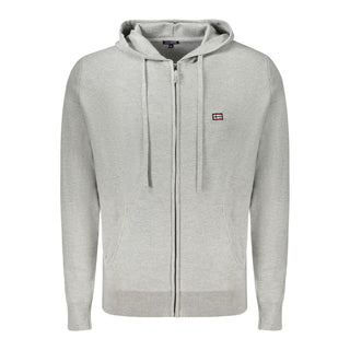 Grigio Poliammide Men's Cardigan