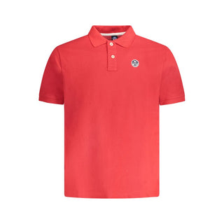 Polo rojo de algodón para hombre