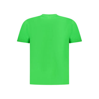 Camiseta verde de algodón para hombre