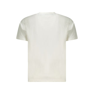 Camiseta blanca de algodón para hombre