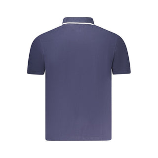 Blaues Baumwoll-Polohemd für Herren