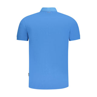 Polohemd für Herren aus blauer Baumwolle