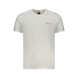 Camisa blanca de algodón para hombre