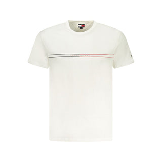 Camiseta de algodón blanca para hombre