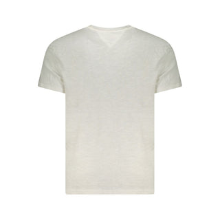 Camisa blanca de algodón para hombre