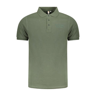 Polo verde de algodón para hombre