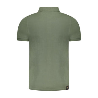Polo verde de algodón para hombre
