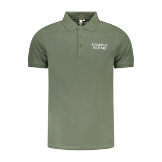 Polo verde de algodón para hombre