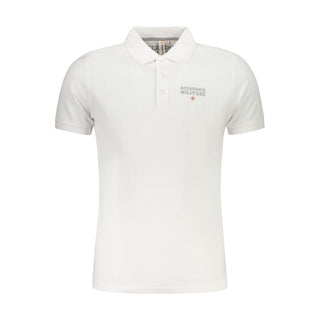 Polo para hombre de algodón blanco