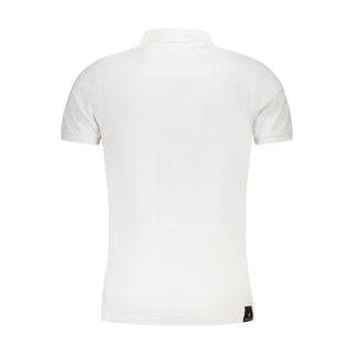Polo para hombre de algodón blanco