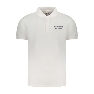 Polo para hombre de algodón blanco