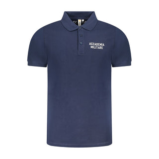 Polo de algodón azul para hombre