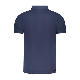 Polo de algodón azul para hombre