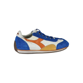 Zapatillas para mujer de cuero azul