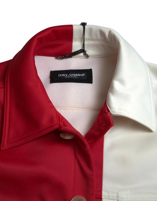 Chaqueta corta con cuello multicolor de poliéster
