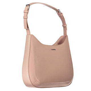 Bolso de mano para mujer de poliéster rosa