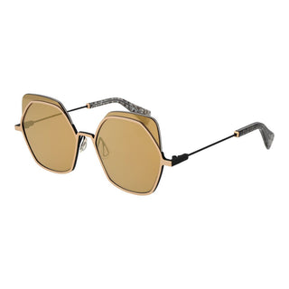 Goldene Edelstahlsonnenbrille