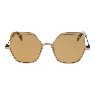 Goldene Edelstahlsonnenbrille