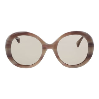 Beige Azetat-Sonnenbrille