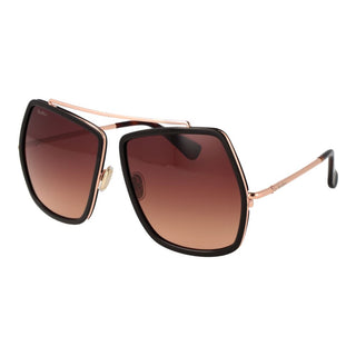Gafas de sol marrones de metal