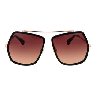 Gafas de sol marrones de metal